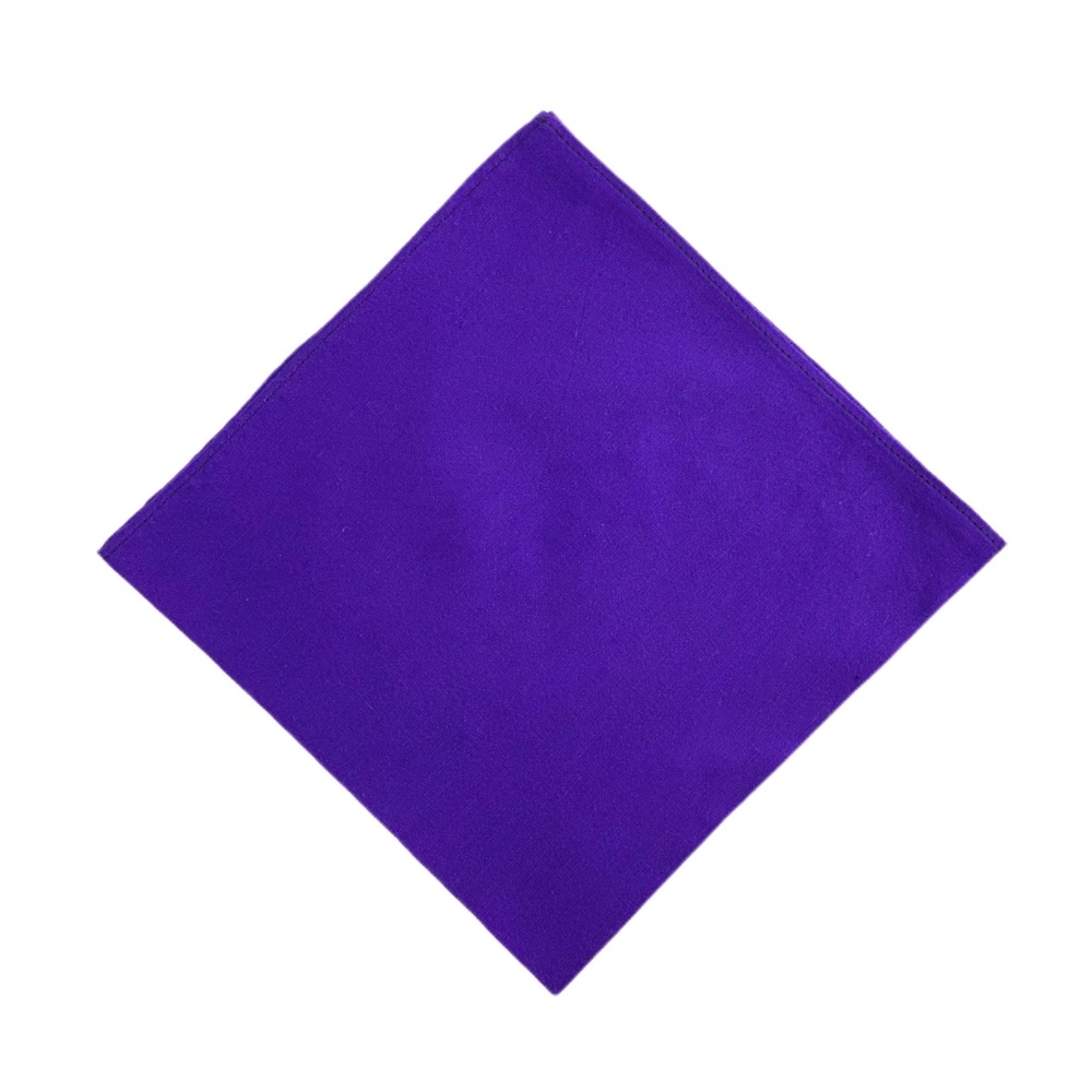 Purple Indigo Silk Pocket Square Handkerchief